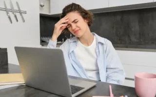 screen time headaches due to digital eye strain